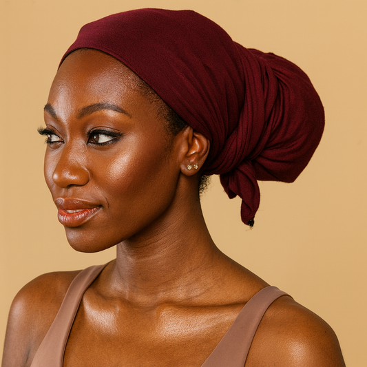 Active Full Coverage Head wrap - Burgundy