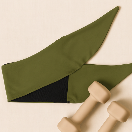 Active Tie Headband - Olive