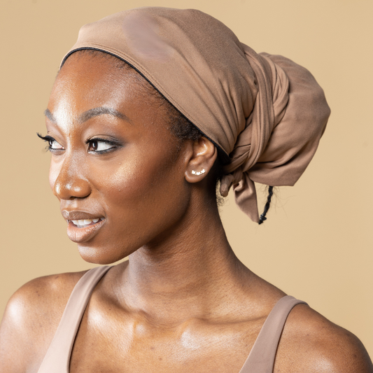 Active Full Coverage Head wrap - Taupe