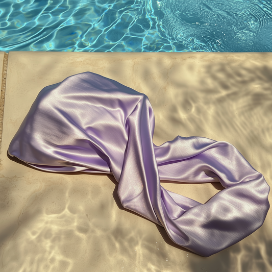 Swim Cap Turban - Lavender