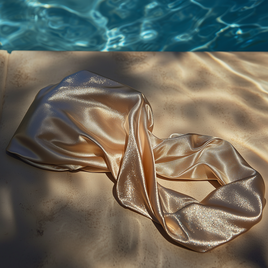 Swim Cap Turban - Rose Gold