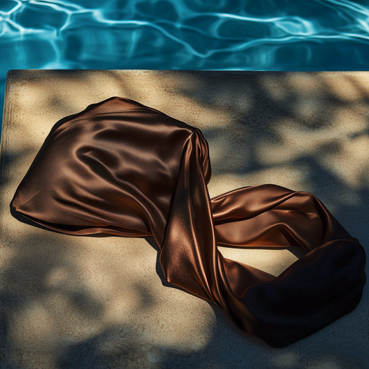 Swim Cap Turban - Mocha