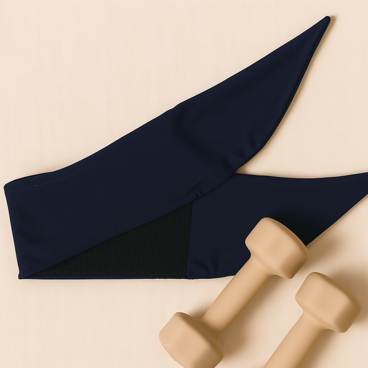 Active Tie Headband - Navy