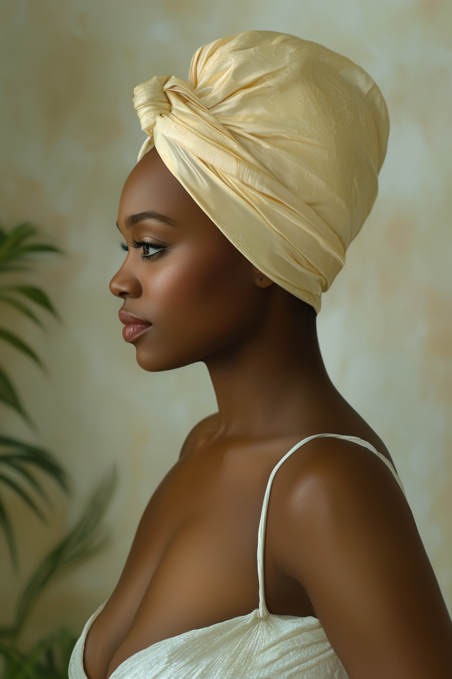 Swim Cap Turban - Butter